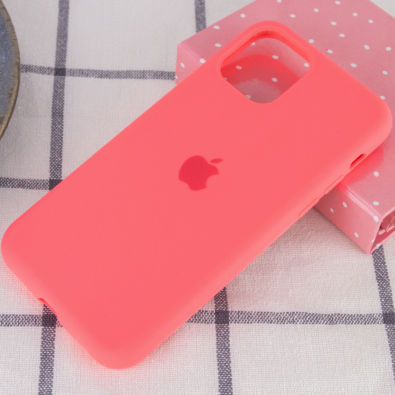 Silicone Case Full Protective (AA) для iPhone 11 (6.1") (Flamingo)-1